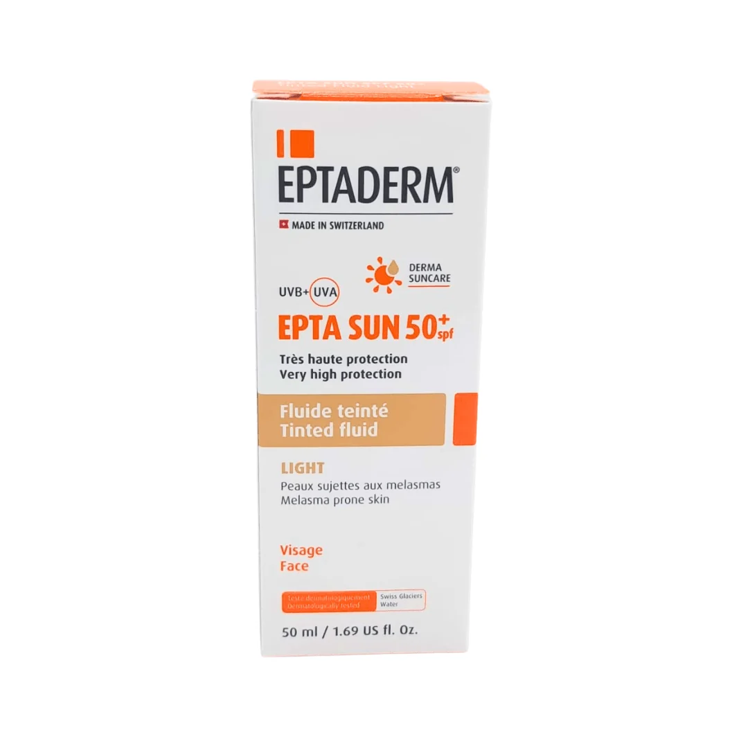 Eptaderm Sun spf50 Fluide Teinte Light 50ml Saldi Straordinari Offerte Speciali Disponibili Adesso