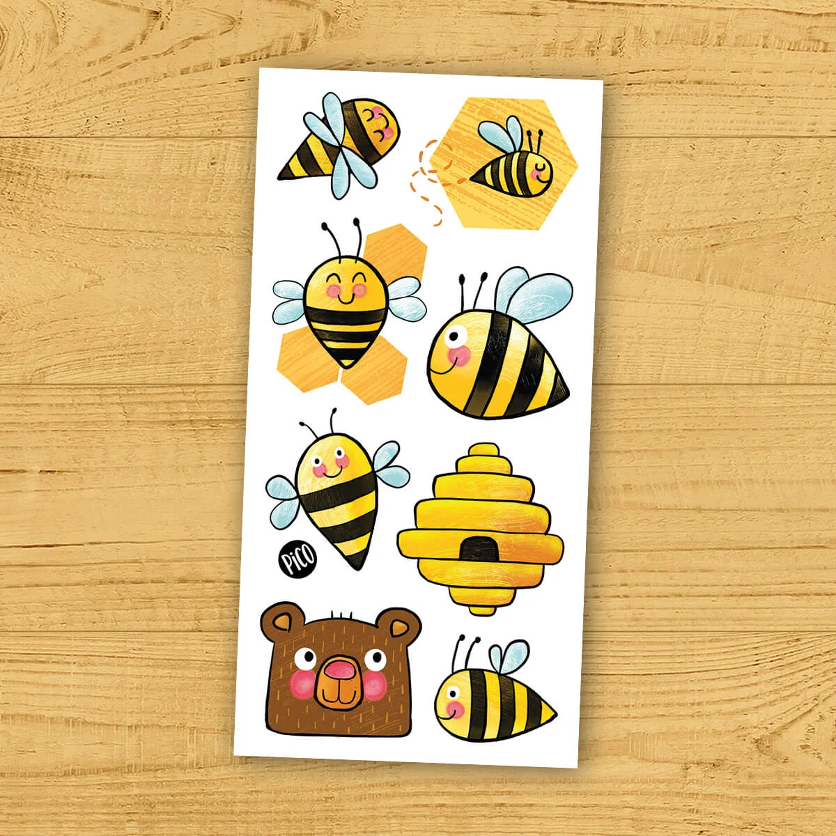 Pico Tatouage Tatouages Temporaires Abeilles||Pico Tatouage Temporary Tattoo Bees Boutique Bébé Ligne Soins Jouets Articles Maison
