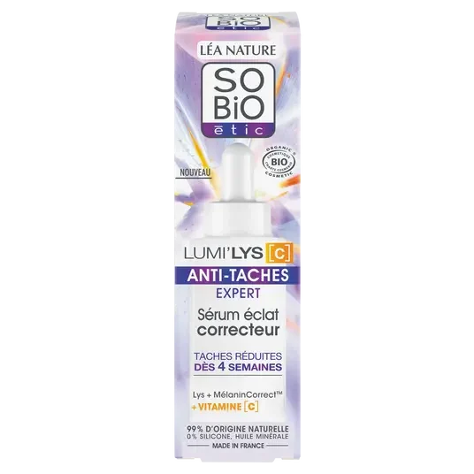 SOBIO Soin correcteur anti tache Bio ml E-shop mondial Produits durables modernes accessibles