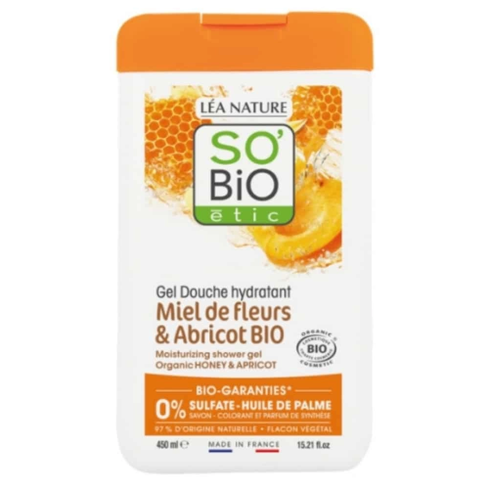 SO BIO – Gel-douche Hydratant Miel De Fleurs Et Abricot Bio – 450ml - Saldi Straordinari – Offerte Speciali Disponibili Adesso Acheter SO'BIO ETIC Gel Douche Hydratant Pêche & Fleurs Blanches Bio –  Houra.fr