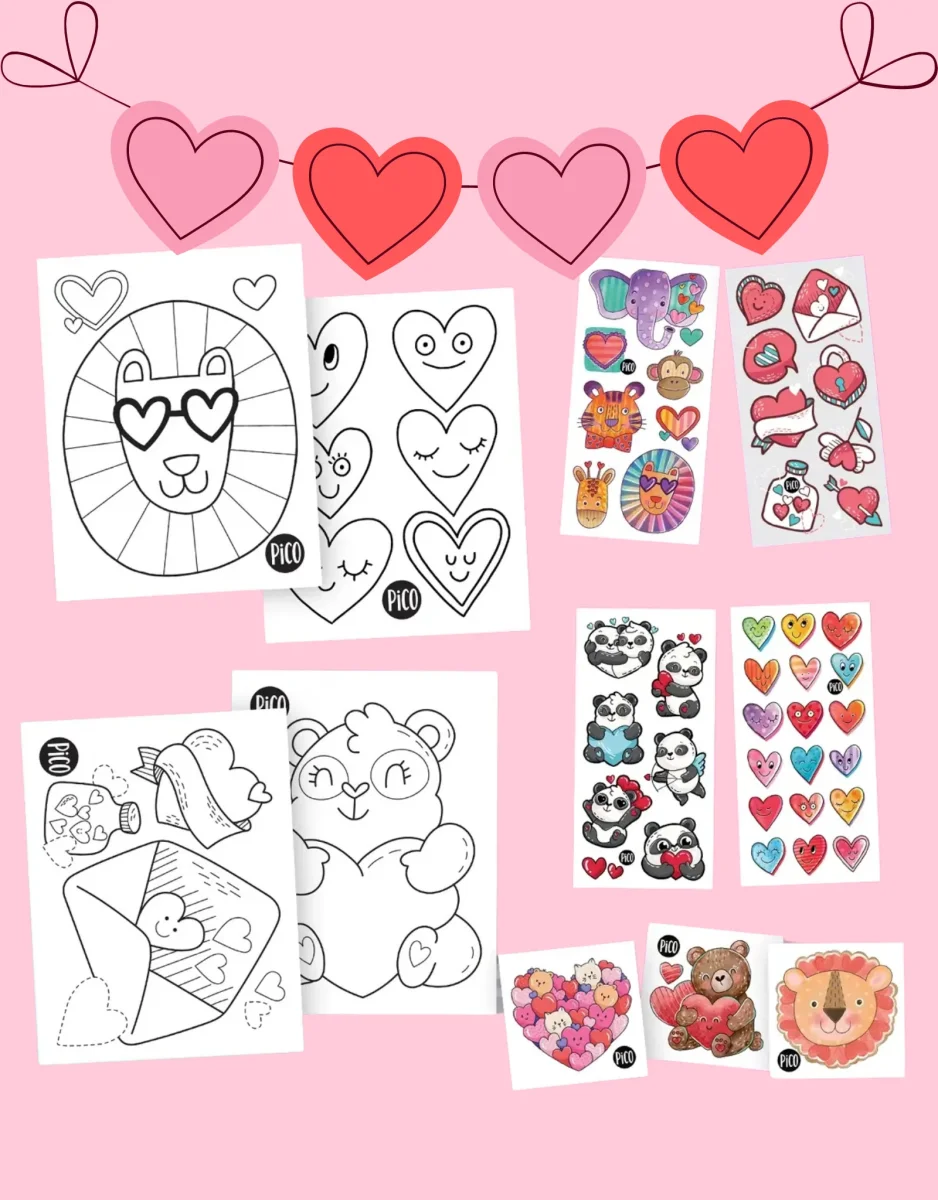 Ensemble surprise Saint-Valentin Pico Tatouage Boutique Maman Bébé Produits Essentiels Quotidien