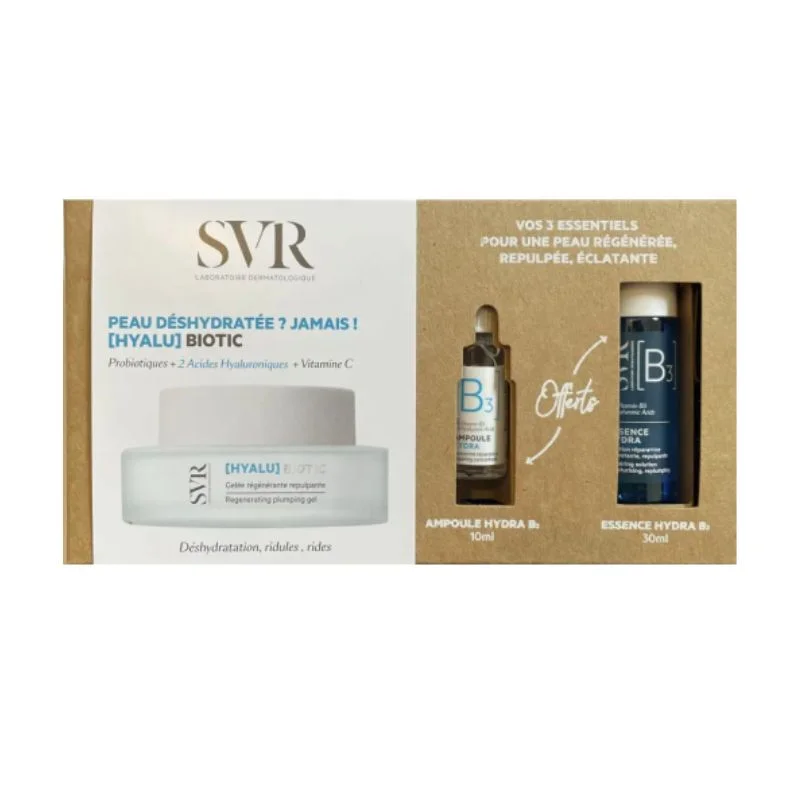 Svr Coffret [Hyalu] Biotic Gelee Regenerante Repulpante 50ml + [B3] Ampoule Hydra 10ml Offerte + [B3] Essence Hydra 30ml Offerte - Saldi Straordinari – Offerte Speciali Disponibili Adesso La Roche Posay Set Hyalu B5 Sérum + Mini Pure Vitamin C10 Sérum | PromoFarma