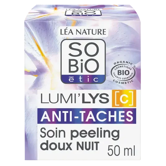 SOBIO Soin nuit peeling anti tache Bio 40 ml - E-shop mondial – Produits durables, modernes et accessibles partout - {'count': 3, 'name': 'doux'}