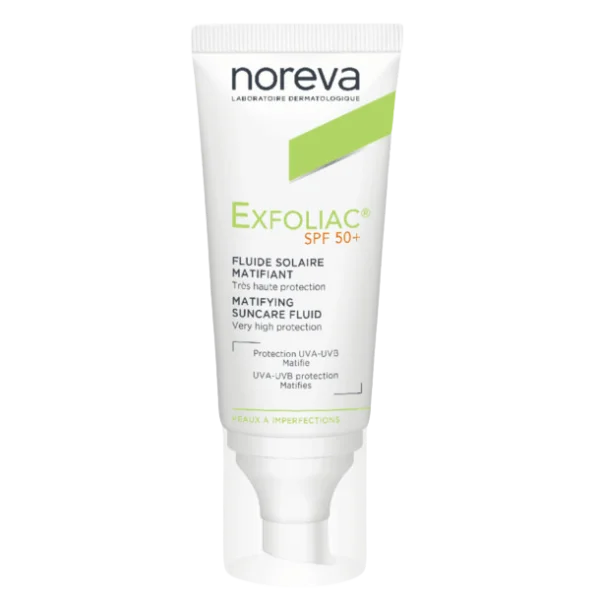 NOREVA EXFOLIAC ECRAN FLUIDE MATIFIANT SPF50+ 40ML - ​Boulangerie-Pâtisserie | Pain au Levain & Viennoiseries​ - {'count': 1, 'name': 'topkwaliteit'}