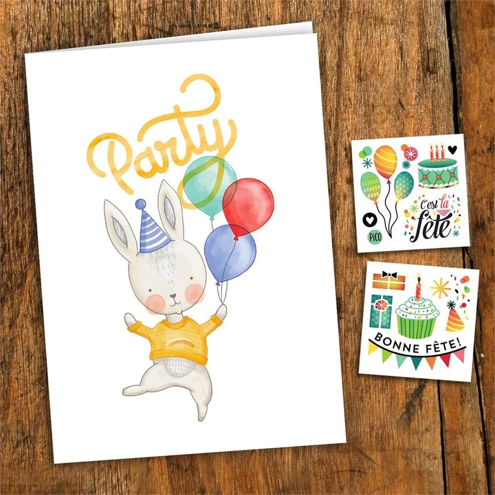 Pico Tatouage - Carte de Souhait - Party||Pico Tatouage artistes! - Wish Card - Party - Boutique Bébé en Ligne : Soins, Jouets et Articles Maison