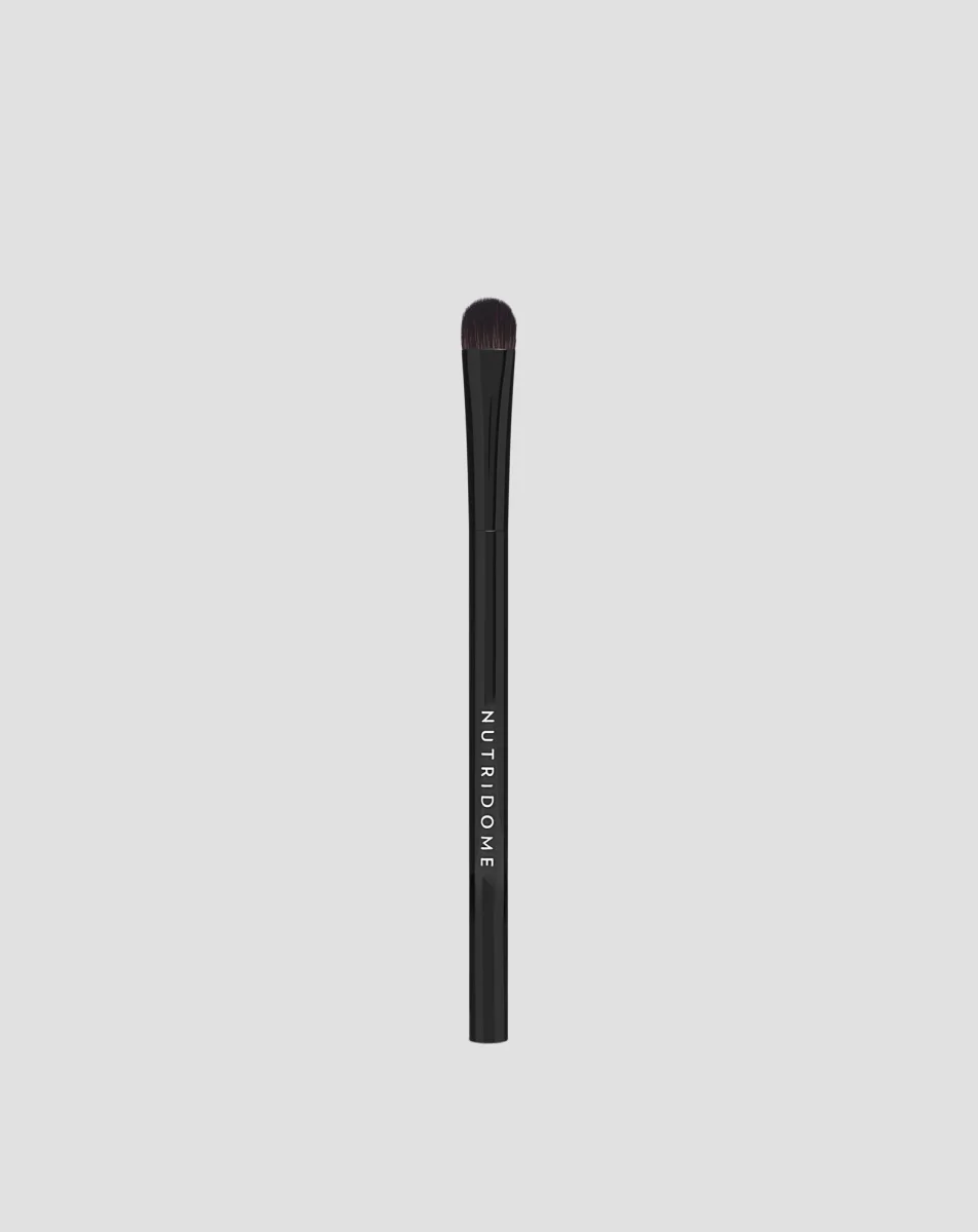 Pinceau pour ombres à paupières Nutridome avec poils synthétiques plats et arrondis - Saldi Straordinari – Offerte Speciali Disponibili Adesso Bueart Design Lot de 16 pinceaux de maquillage ultra doux noirs à poils  denses contenant du fard à paupières, grande poudre, fond de teint plat, ...
