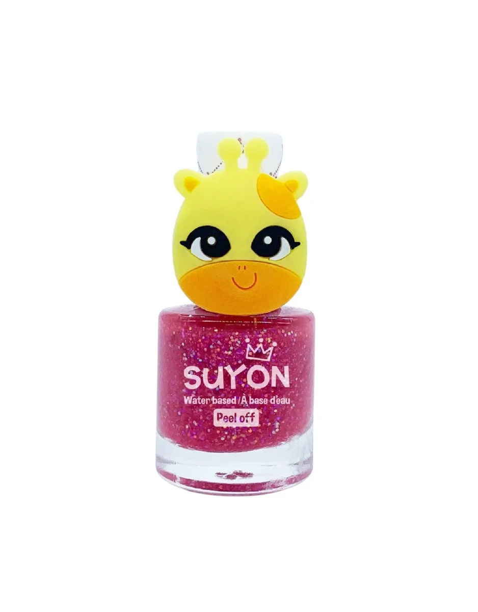 Vernis à ongles avec bague - Girafe - Rose avec brillant - Suyon - Boutique Maman & Bébé – Produits Essentiels au Quotidien Estipharm