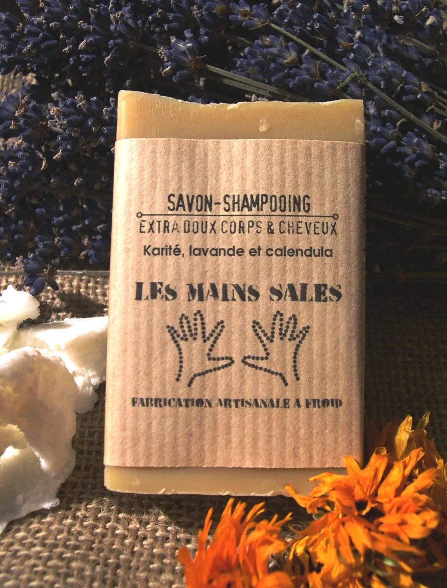 Savon Shampoing cheveux karité lavande Bio Vins Rouges Harmonieux Occasion