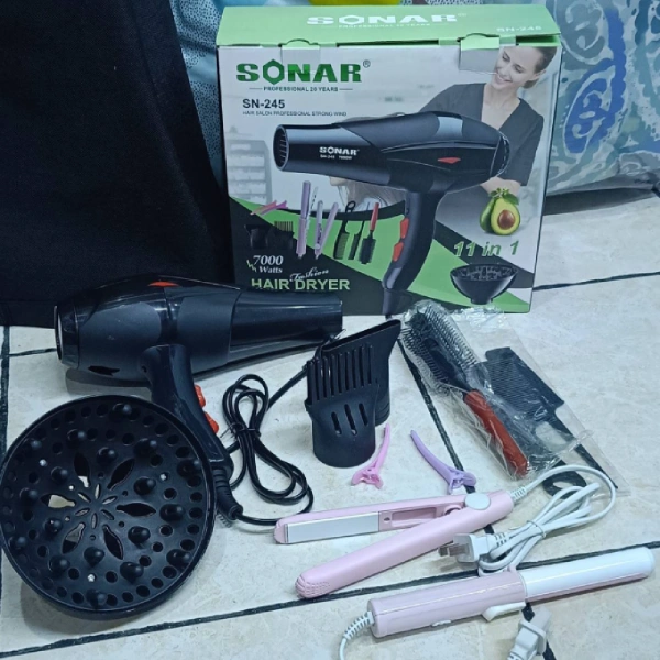Kit Coiffure Professionnel SONAR SN-245 7000W Sèche Cheveux Lisseur Accessoires Saldi Straordinari Offerte Speciali Disponibili Adesso