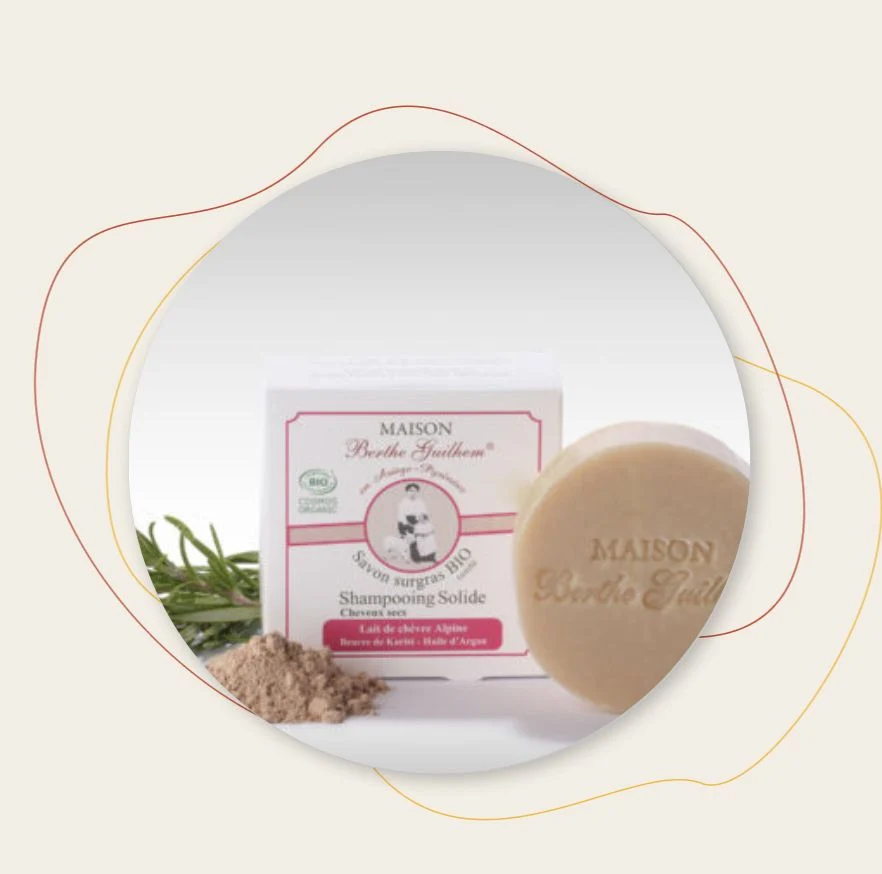 Shampoing Solide Lait de chèvre Alpine Beurre de Karité Réparateur - Huile d'Argan Berthe Guilhem - Saldi Straordinari – Offerte Speciali Disponibili Adesso