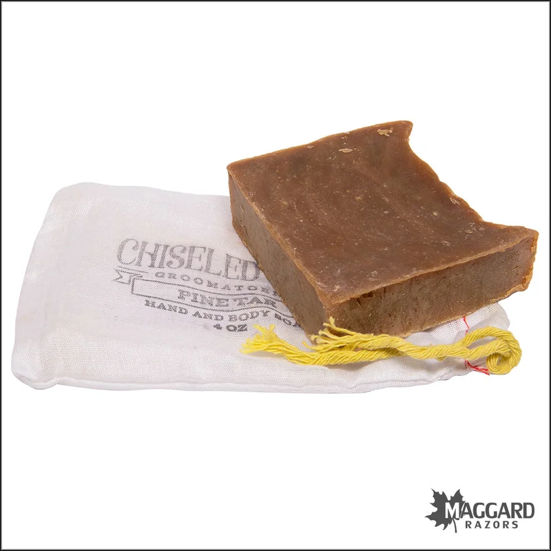 Chiseled Face Pine Tar Artisan Bar Soap, 4oz - Saldi Straordinari – Offerte Speciali Disponibili Adesso - sherlock chiseled face oz