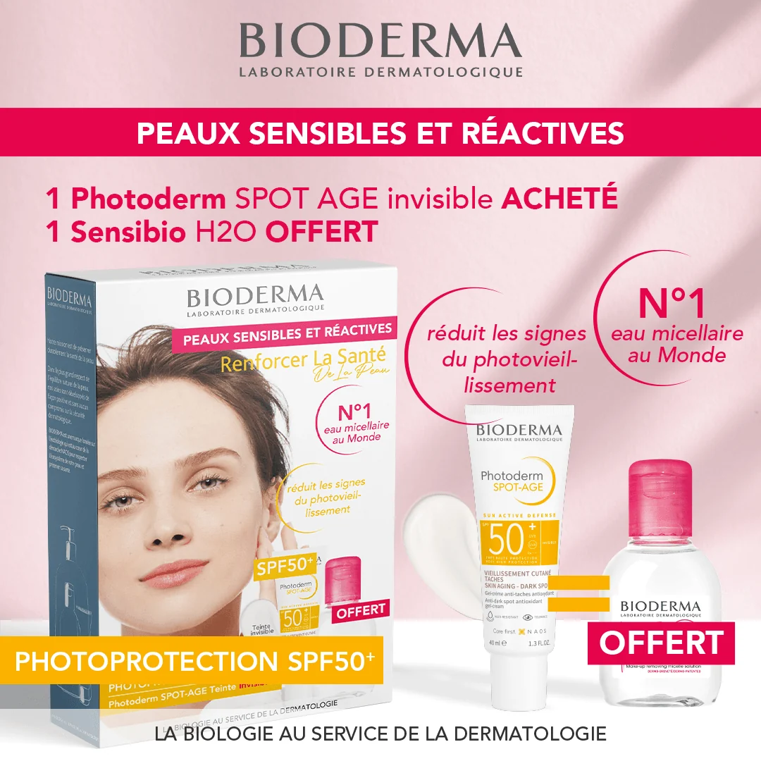 Bioderma Photoderm SPOT-AGE SPF50+ 40ml + SENSIBIOL H2O 100ML OFFERT - Saldi Straordinari MANOR – Offerte Speciali Disponibili Adesso
