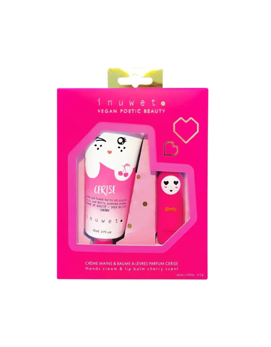 Duo cerise - Crème à main et baume à lèvre au cerise - Inuwet - Boutique Maman & Bébé – Produits Essentiels au Quotidien - {'count': 1, 'name': 'Unicorn'}