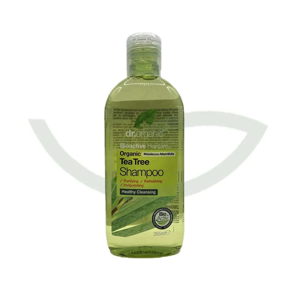 Shampoing tea tree – 265ml – Dr Organic – - ​Boulangerie-Pâtisserie | Pain au Levain & Viennoiseries​ - {'count': 1, 'name': 'Chevelu'}