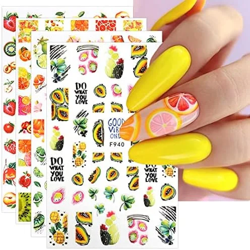 Ongles printemps 2024 « JMEOWIO Stickers Ongles Printemps – 9 Feuilles Autocollantes pour Nail Art Éblouissant » - ​Boulangerie-Pâtisserie | Manucure Pain au Levain & Viennoiseries