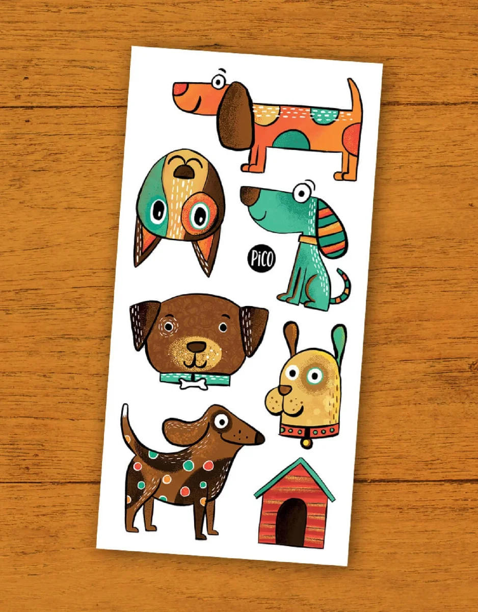 Tatouage - Les chiens coquins - Pico - Boutique Maman & Bébé – Produits Essentiels au Quotidien - {'count': 1, 'name': 'porcelet'}