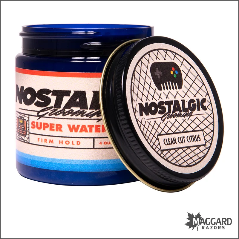 Nostalgic Grooming Clean Cut Citrus Super Water Based Firm Hold Pomade, 4oz - Saldi Straordinari – Offerte Speciali Disponibili Adesso - {'count': 1, 'name': 'Ray'}