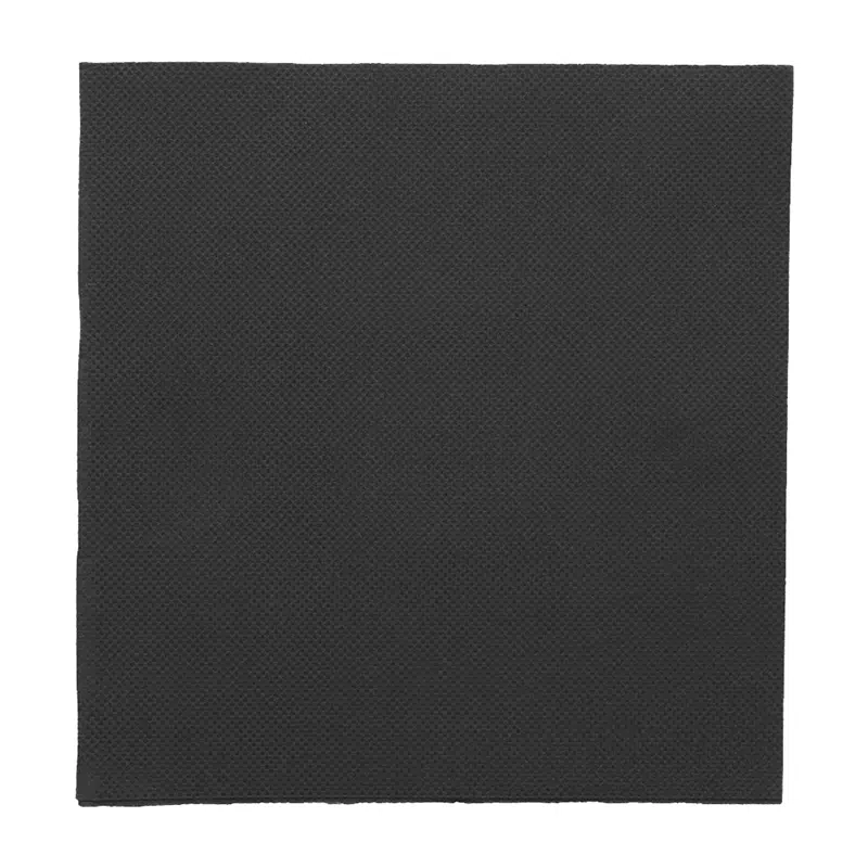 Serviette noire micro-gaufrée 38 x 38 cm par 40 - Saldi Straordinari – Offerte Speciali Disponibili Adesso Serviette Taupe Micro-Gaufrée 38 x 38 cm par 40
