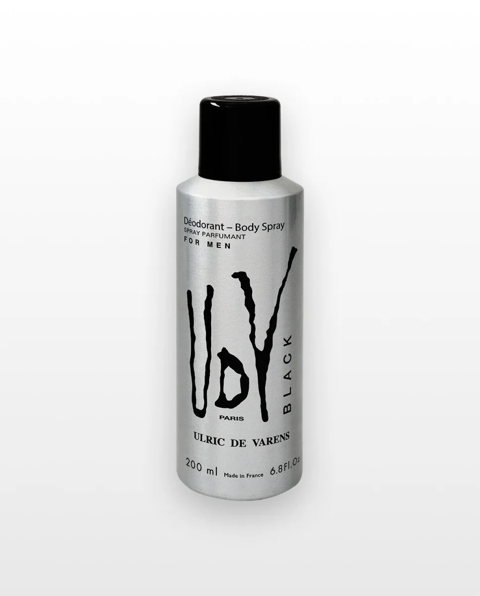 UDV Déodorant Body spray For Men Black 200 ml - E-shop mondial – Produits durables, modernes et accessibles partout - vape black millilitre - e-shop produit