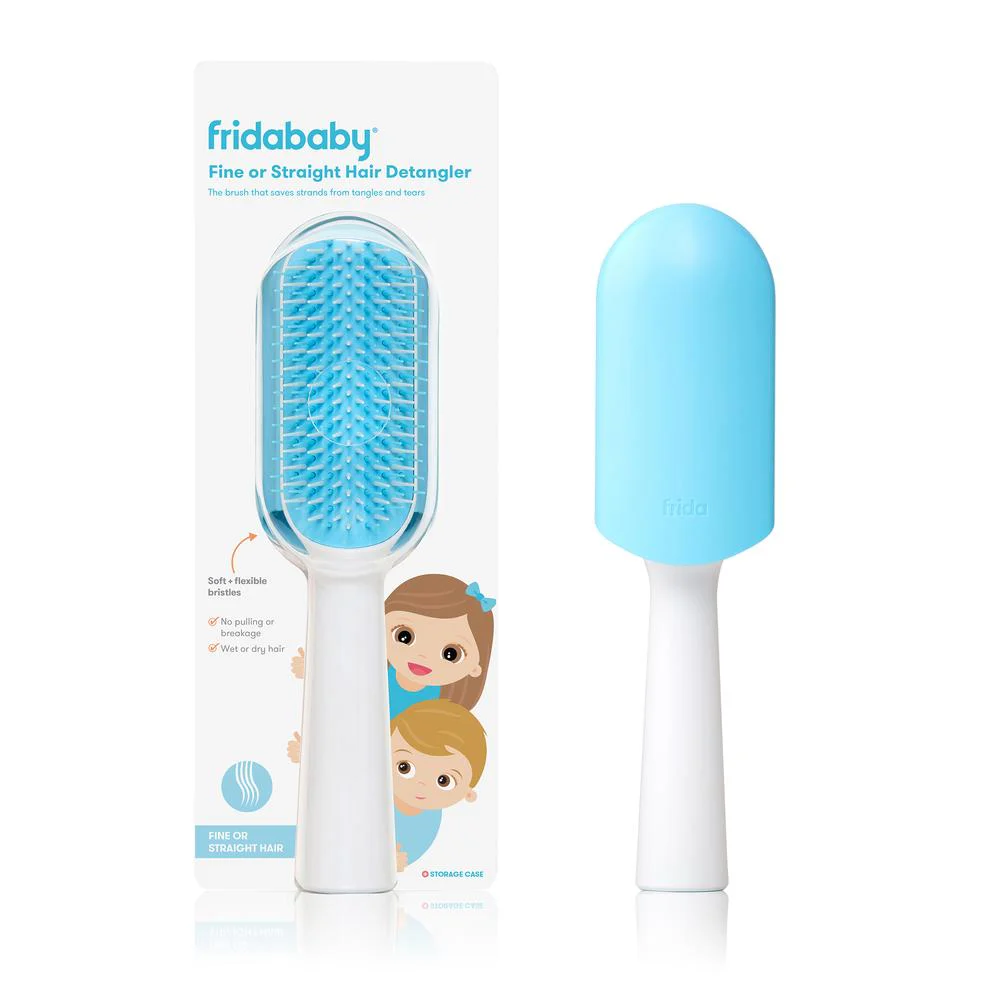 Fridababy - Brosse Démêlante pour Cheveux Fin ou Raide||Fridababy - Detangler - Fine or Straight Hair - Boutique Bébé en Ligne : Soins, Jouets et Articles Maison - brosse démêlante démêlante cheveu fine ligne soin jouet article