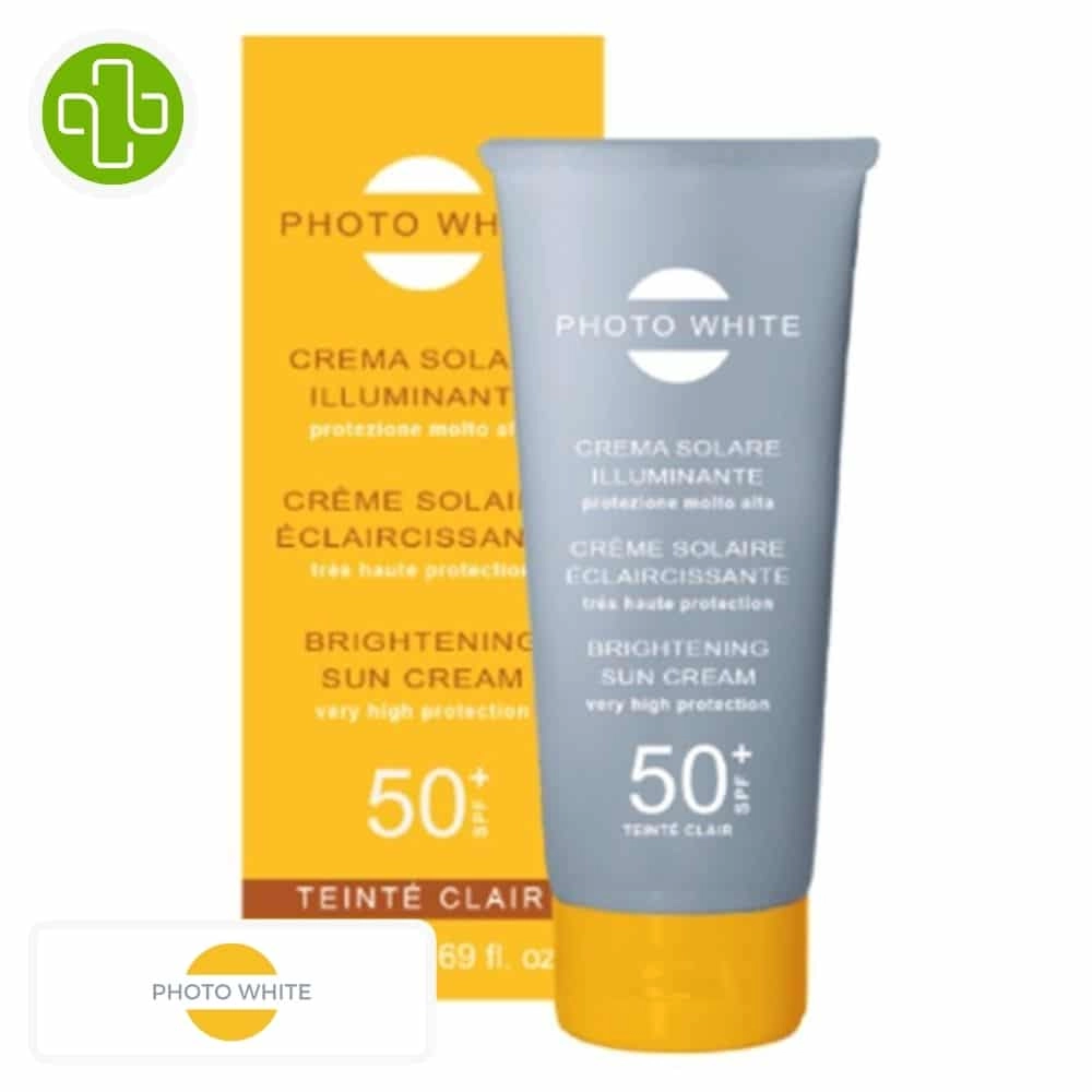 PHOTO-WHITE – Crème Solaire Éclaircissante Teinte Claire SPF50+ – 50ml - Saldi Straordinari – Offerte Speciali Disponibili Adesso - Creme spf50+