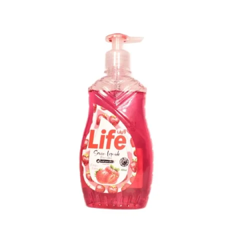 Savon Liquide Lave Main Life Parfum Fraise ML Vins Rouges Harmonieux Occasion