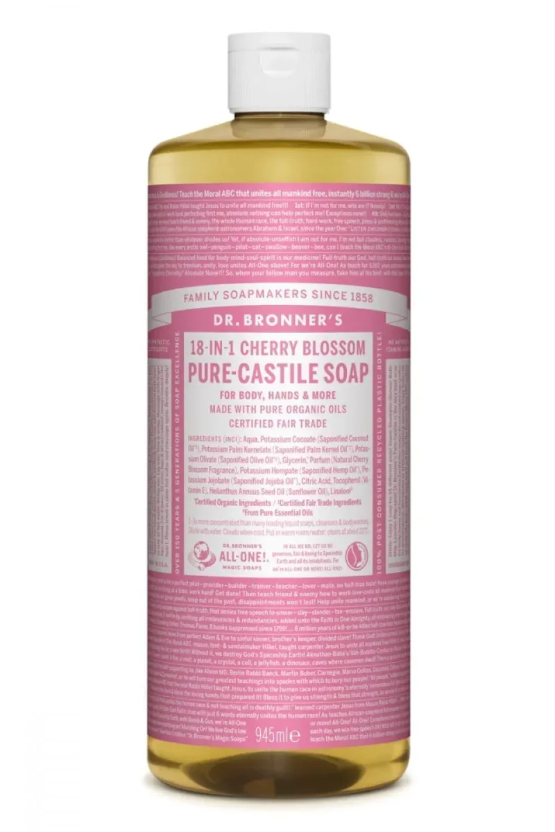 Dr Bronner Magic Soap Kersenbloesem 945ml - Saldi Straordinari – Offerte Speciali Disponibili Adesso - {'count': 1, 'name': 'change'}