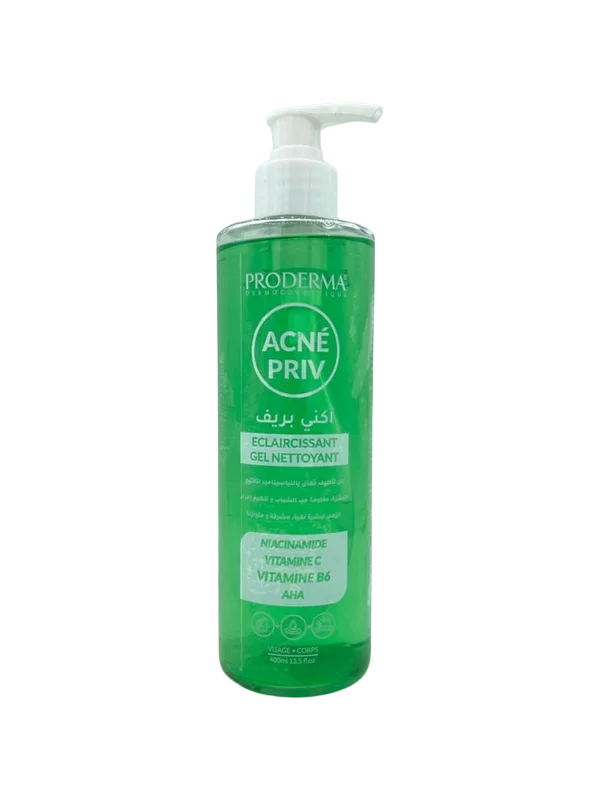Proderma Acné Priv Réduit Gel Nettoyant Eclaircissant 400ml - Vins Rouges Harmonieux pour Chaque Occasion