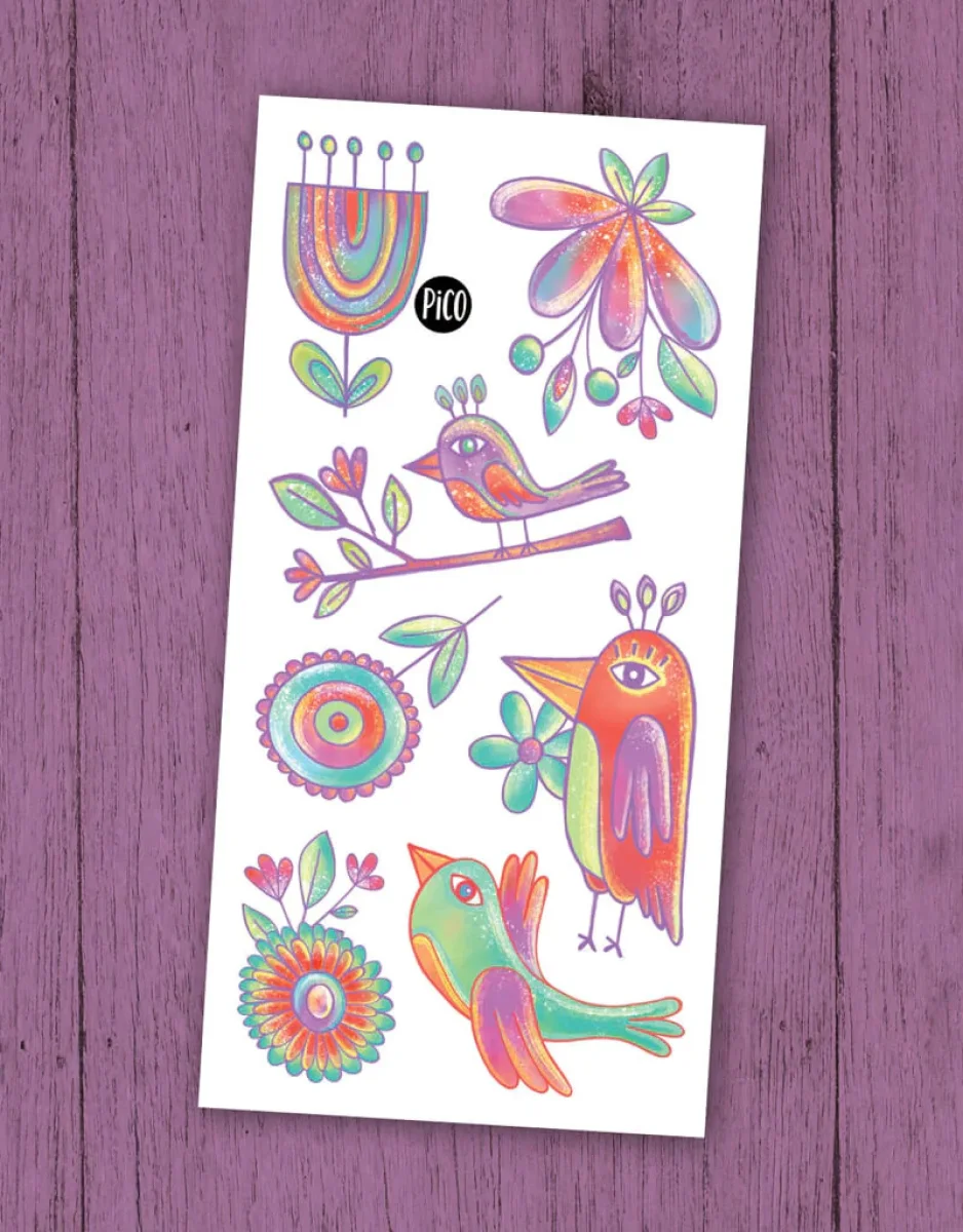 Tatouage - Les merveilleux oiseaux - Pico - Boutique Maman & Bébé – Produits Abbott Essentiels au Quotidien