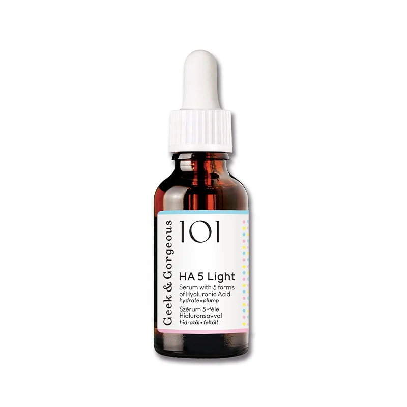 GEEK & GORGEOUS 101 HA 5 Light 5 Formes Acide Hyaluronique en Sérum - Saldi Straordinari – Offerte Speciali Disponibili Adesso - {'count': 1, 'name': 'routine'}
