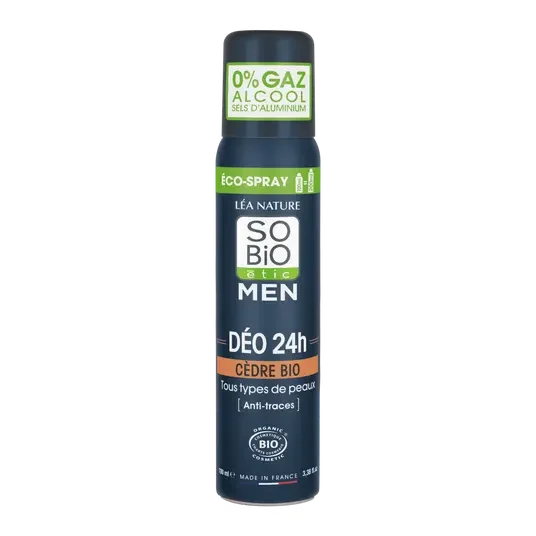 SOBIO Eco spray Déo nomade cèdre Bio 100 ml - E-shop mondial – Produits durables, modernes et accessibles partout