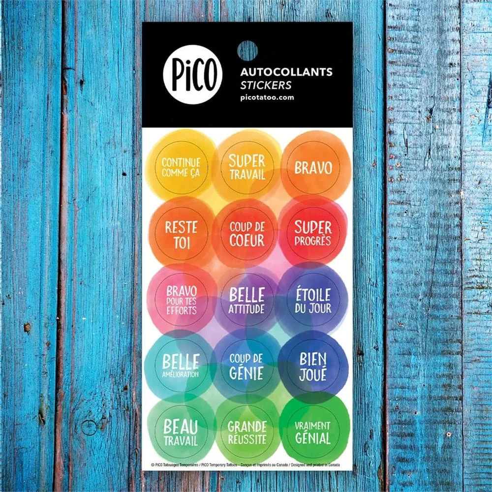 Pico Tatouage Autocollants Encouragements||Pico Tatouage Stickers Encouragement Boutique Bébé Ligne Soins Jouets Articles Maison