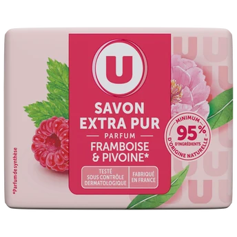 U Savon extra doux framboise pivoine, 100g - marseille Saldi Straordinari – Offerte Speciali Disponibili Adesso
