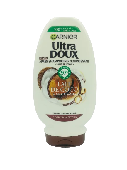 Garnier Ultra Doux Après-Shampooing Nourrissant Lait De Coco verres 200 ml - Vins Rouges Harmonieux pour Chaque Occasion