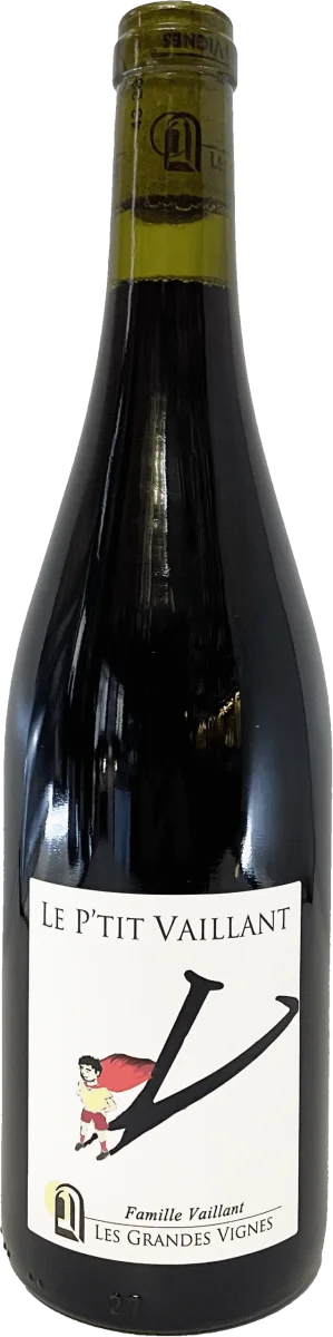 Le P’tit vaillant Rouge – Les Grandes Vignes CAVE – VDF (Loire) – Rouge – 75cL – 12% Alc - Vins Rouges Harmonieux pour Chaque Occasion